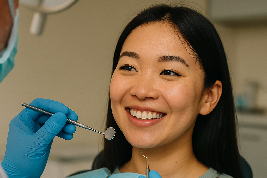 Patient speaking with Reno emergency dentist about urgent toothache
